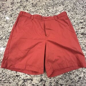 L.L. Bean Men's Brick Red‎ Flat Front Shorts